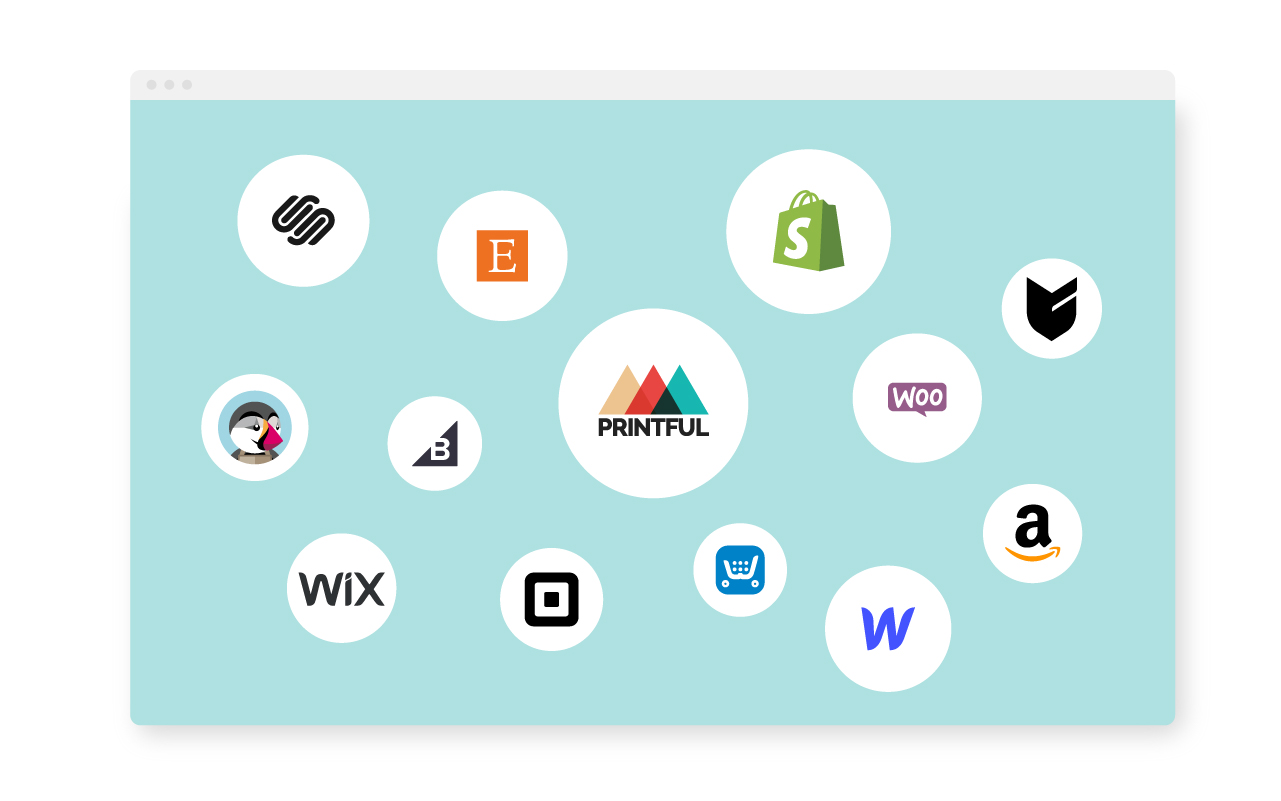 Designing a custom product inside the Printful dashboard